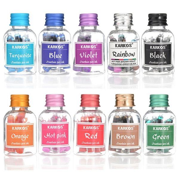 1 bottle colorful 1ml ink cartridge refills ink fountain pen stationery school
1 bottle colorful 1ml ink cartridge refills ink fountain pen stationery school