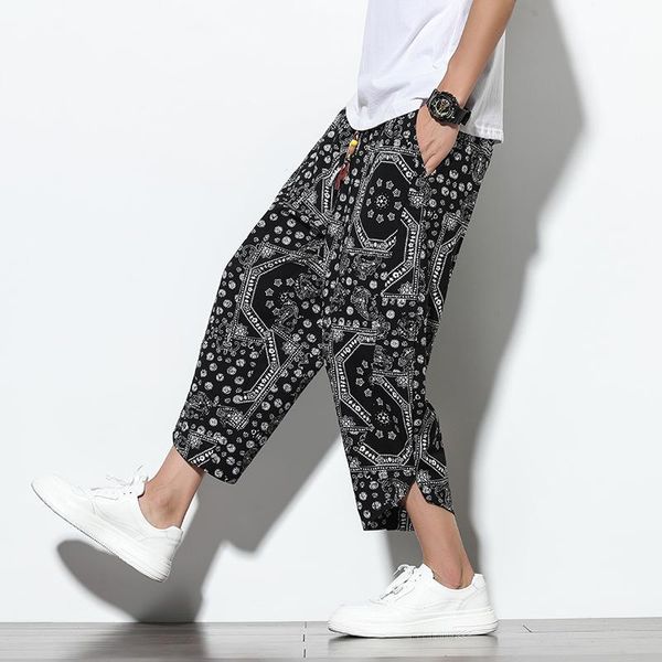 men's pants cotton harem men elastic waist streetwear joggers 2021 baggy drop-crotch casual trousers drop, Black
men's pants cotton harem men elastic waist streetwear joggers 2021 baggy drop-crotch casual trousers drop, Black