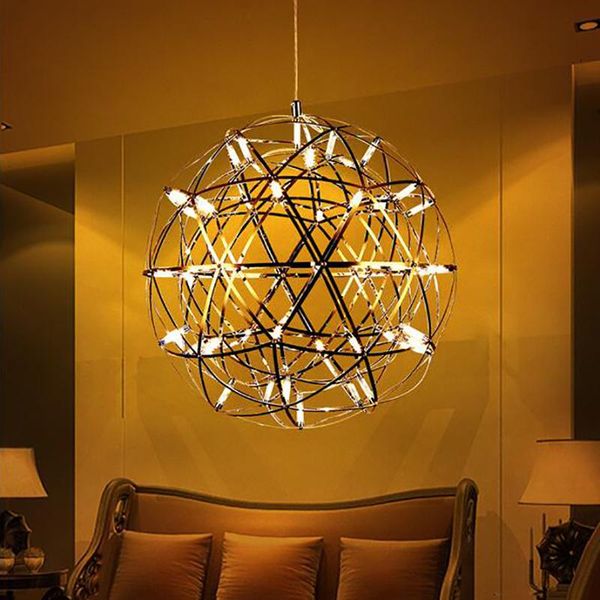 jmmxiuz d20 / 25 / 30 40cm chrome sparkle lights led chandelier globe lamps ceiling lamps firework