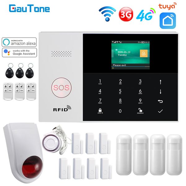 gautone pg105 tuya 4g 3g gsm alarm system home security with smoke detector wireless siren support smart life app control
gautone pg105 tuya 4g 3g gsm alarm system home security with smoke detector wireless siren support smart life app control