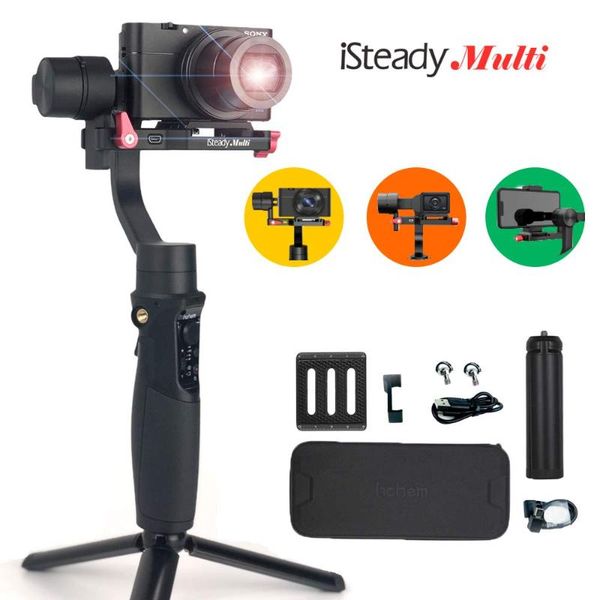tripods hohem isteady multi 3-axis handheld gimbal stabilizer compatible for sony compact camera/action camera/smartphone
tripods hohem isteady multi 3-axis handheld gimbal stabilizer compatible for sony compact camera/action camera/smartphone