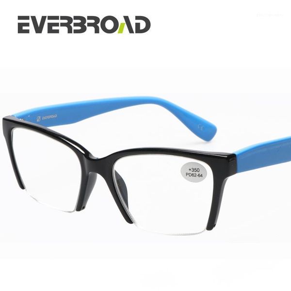 russia big brand everbroad half glasses for the myopia lady eyeglasses blue cateye shape ev03-1726 sunglasses, White;black 
russia big brand everbroad half glasses for the myopia lady eyeglasses blue cateye shape ev03-1726 sunglasses, White;black