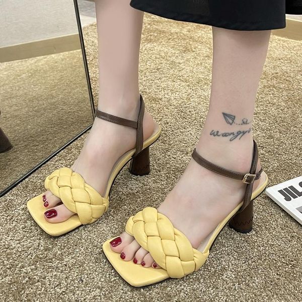 dress shoes vogue fashion square toe weave women sandals summer pu leather ladies round high heels party woman, Black
dress shoes vogue fashion square toe weave women sandals summer pu leather ladies round high heels party woman, Black