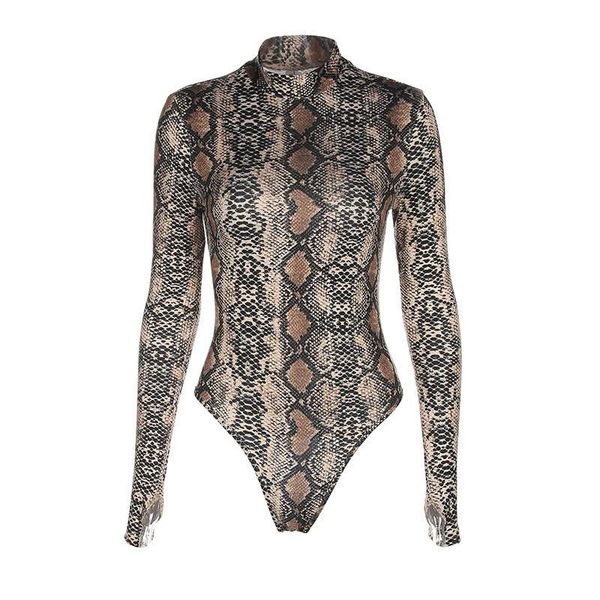 casual leopard snake print bodysuit women turtleneck body shirt long sleeve skinny jumpsuit female playsuit harajuku, Black;white
casual leopard snake print bodysuit women turtleneck body shirt long sleeve skinny jumpsuit female playsuit harajuku, Black;white