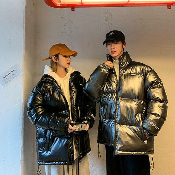 men's down & parkas men winter coat bright leather cotton jacket loose plus size couple men's clothing warm, Black
men's down & parkas men winter coat bright leather cotton jacket loose plus size couple men's clothing warm, Black