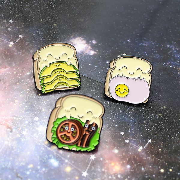 cute toast enamel pins bread sandwich lettuce egg bacon lapel badge pin for clothes backpack accessories jewelry, Blue
cute toast enamel pins bread sandwich lettuce egg bacon lapel badge pin for clothes backpack accessories jewelry, Blue