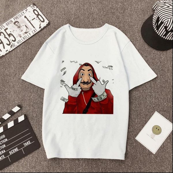 money heist tshirt women summer the la casa de papel t shirt vogue casual fashion house of paper tshirt fashion tees, White
money heist tshirt women summer the la casa de papel t shirt vogue casual fashion house of paper tshirt fashion tees, White