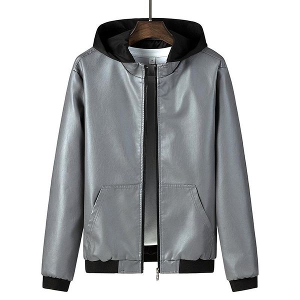 new pu leather 2021 jacket men's hooded motorcycle coat winter coat man warm casual slim fit bomber autumn clothing moto hombre, Black
new pu leather 2021 jacket men's hooded motorcycle coat winter coat man warm casual slim fit bomber autumn clothing moto hombre, Black