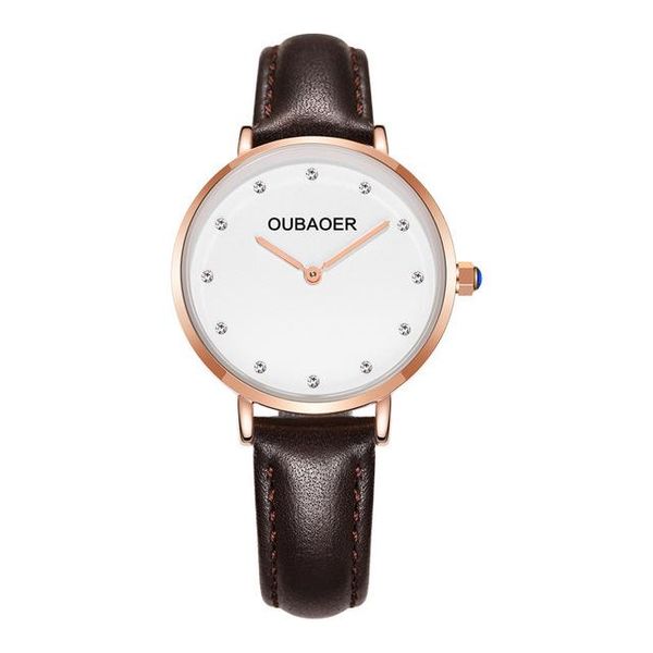 wristwatches 2021 lady fashion watch women oubaoer elegant wrist watches quartz dress clock relogio feminino montre femme, Slivery;brown
wristwatches 2021 lady fashion watch women oubaoer elegant wrist watches quartz dress clock relogio feminino montre femme, Slivery;brown