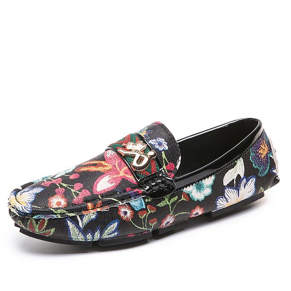 man fashion new flower printing shoe male summer comfy casual shoe man leather loafer moccasins hombre slip-on zapatillas, Black
man fashion new flower printing shoe male summer comfy casual shoe man leather loafer moccasins hombre slip-on zapatillas, Black