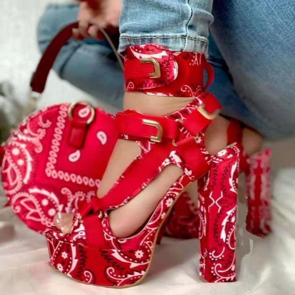 sandals women shoes open toes high heels slides plus size fashion printed buckle strap zapatos de mujer plataforma, Black
sandals women shoes open toes high heels slides plus size fashion printed buckle strap zapatos de mujer plataforma, Black