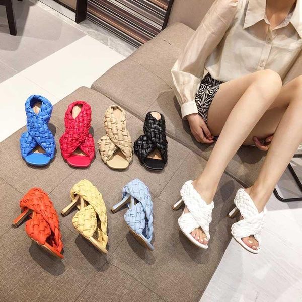 shoes new cross weave leather mules dress high heel party shoes women slippers strap designer sandals zapatos mujer, Black
shoes new cross weave leather mules dress high heel party shoes women slippers strap designer sandals zapatos mujer, Black