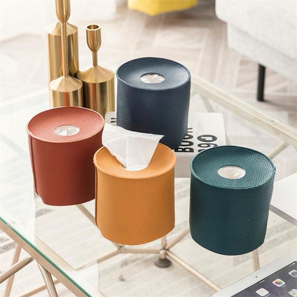 tissue boxes & napkins nordic waterproof multifunctional pu leather round box kitchen paper towel storage container roll napkin holder
tissue boxes & napkins nordic waterproof multifunctional pu leather round box kitchen paper towel storage container roll napkin holder