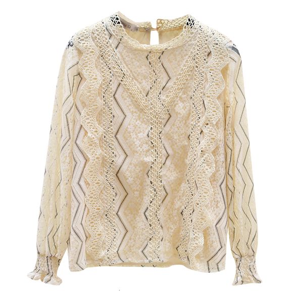 women's shirt lace collar 2021 new hollow-out spring long sleeve fashion temperament lady b4km, White
women's shirt lace collar 2021 new hollow-out spring long sleeve fashion temperament lady b4km, White