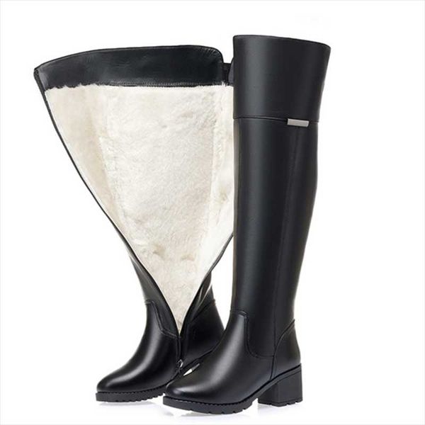 boots 2021 female winter over the knee women genuine leather wool lined fashion high quality, Black
boots 2021 female winter over the knee women genuine leather wool lined fashion high quality, Black