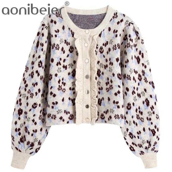 women jacquard knit cardigan o-neck long puff sleeves jabot frill casual office lady fashion sweaters outwear 210604, White
women jacquard knit cardigan o-neck long puff sleeves jabot frill casual office lady fashion sweaters outwear 210604, White