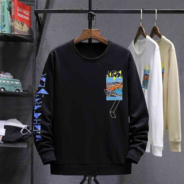 new sweater men's round neck casual loose versatile student spring and autumn add fat oversize trend long sleeve jacket, Black
new sweater men's round neck casual loose versatile student spring and autumn add fat oversize trend long sleeve jacket, Black
