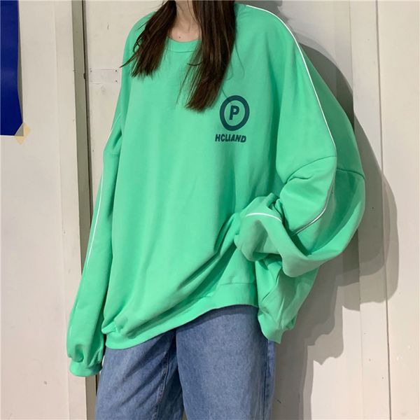 2021 new college style loose round neck letter printed pullover sweatshirt women autumn fashion all-match eozf, Black
2021 new college style loose round neck letter printed pullover sweatshirt women autumn fashion all-match eozf, Black