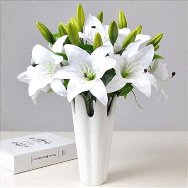 decorative flowers & wreaths 40cm rainbow rayon large bouquet of lilies artificial jewelry diy wedding flower bride hand decoration
decorative flowers & wreaths 40cm rainbow rayon large bouquet of lilies artificial jewelry diy wedding flower bride hand decoration