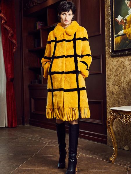 women's fur & faux arlene sain autumn and winter imported velvet mink coat mid-length small tassels whole, Black
women's fur & faux arlene sain autumn and winter imported velvet mink coat mid-length small tassels whole, Black
