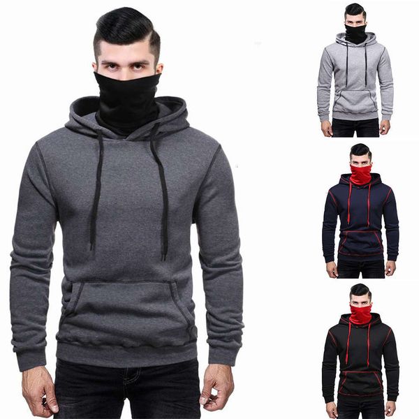 autumn and winter new casual hooded european size dark mask men's wear, Black
autumn and winter new casual hooded european size dark mask men's wear, Black