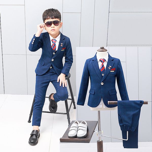 childrens formal 4pcs suit sets flower boy wedding party prom birthday dress costume kids blazer vest shirts pants outfits, Black
childrens formal 4pcs suit sets flower boy wedding party prom birthday dress costume kids blazer vest shirts pants outfits, Black
