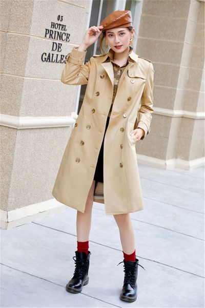 women's trench coats long classic windbreaker waterproof british high-end english style autumn winter gabadian solid color size coat g8, Tan;black
women's trench coats long classic windbreaker waterproof british high-end english style autumn winter gabadian solid color size coat g8, Tan;black