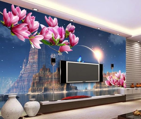 wallpapers wallpaper 3d mural custom living room bedroom home decor fantasy castle planet butterfly magnolia flower reflection
wallpapers wallpaper 3d mural custom living room bedroom home decor fantasy castle planet butterfly magnolia flower reflection