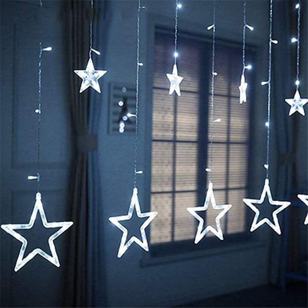 2m led christmas string fairy star curtain lights 220v eu plug outdoor/indoor garland lamp for decoration party wedding holiday
2m led christmas string fairy star curtain lights 220v eu plug outdoor/indoor garland lamp for decoration party wedding holiday