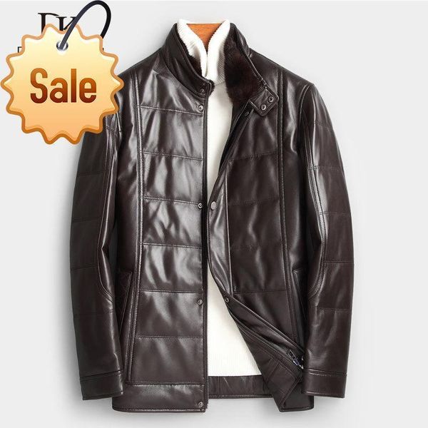 men genuine leather down jacket winter warm short coat collar outerwear sheepskin designer x89806 men's & faux, Black
men genuine leather down jacket winter warm short coat collar outerwear sheepskin designer x89806 men's & faux, Black