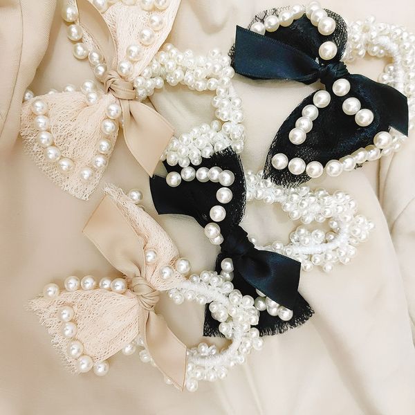 2021 new korean temperament small fragrance lace bow imitation pearl rubber band hair rope fashion girl women's hair accessories, Slivery;white
2021 new korean temperament small fragrance lace bow imitation pearl rubber band hair rope fashion girl women's hair accessories, Slivery;white