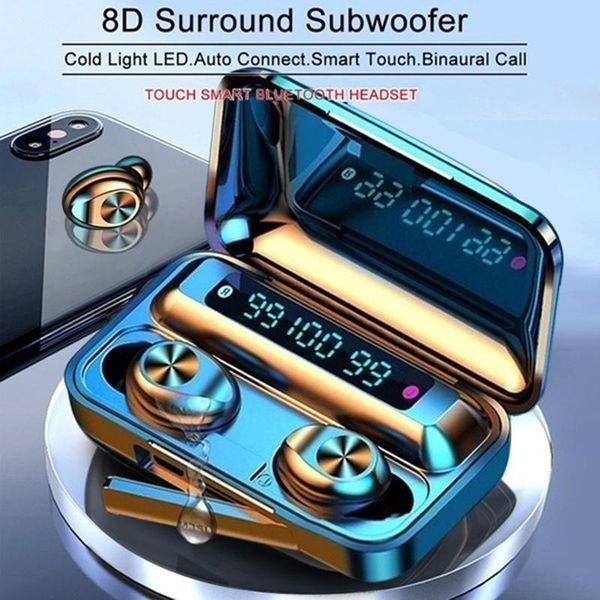 new f9 tws bluetooth earphone 5.0 charging box waterproof wireless headphone 8d stereo sports earbuds microphoe for smart phone
new f9 tws bluetooth earphone 5.0 charging box waterproof wireless headphone 8d stereo sports earbuds microphoe for smart phone