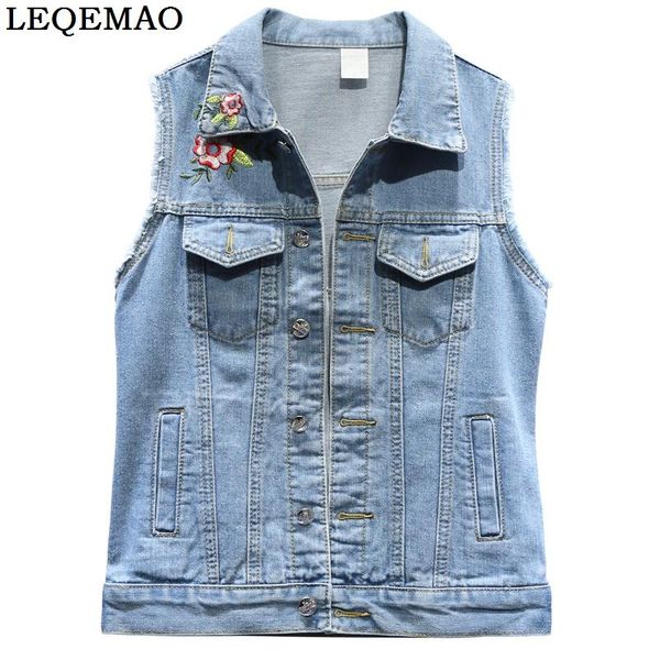 women's vests 2021 spring waistcoat women dress slim vest sleeveless denim single-breasted embroidered flower, Black;white
women's vests 2021 spring waistcoat women dress slim vest sleeveless denim single-breasted embroidered flower, Black;white