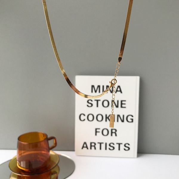 s925 sterling silver punk snake chain flat snake link chain lobster clasp collares necklaces for women men statement q0531
s925 sterling silver punk snake chain flat snake link chain lobster clasp collares necklaces for women men statement q0531