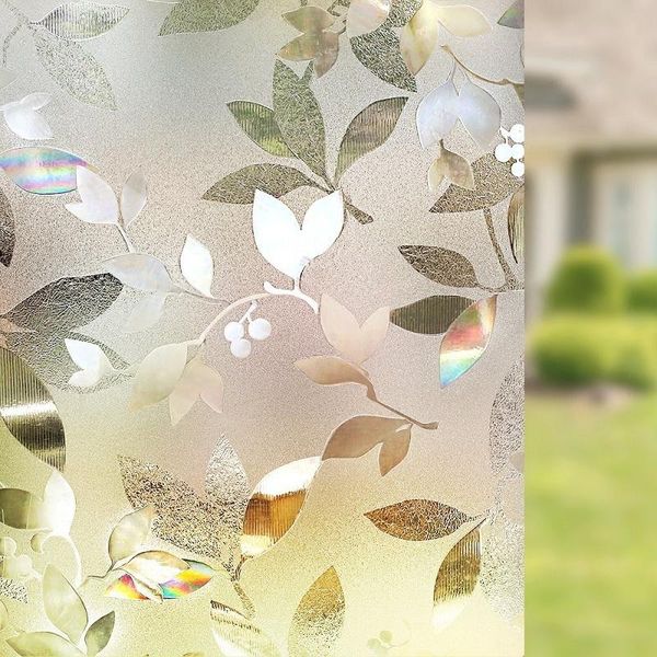 window stickers 200cm length static cling sticker 3d laser leaf private decorative glass film for door cabinet table surface
window stickers 200cm length static cling sticker 3d laser leaf private decorative glass film for door cabinet table surface
