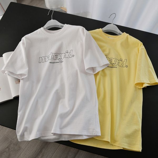 2021 summer new mahagrid printed short sleeve mgd t-shirt for men and women, White;black
2021 summer new mahagrid printed short sleeve mgd t-shirt for men and women, White;black