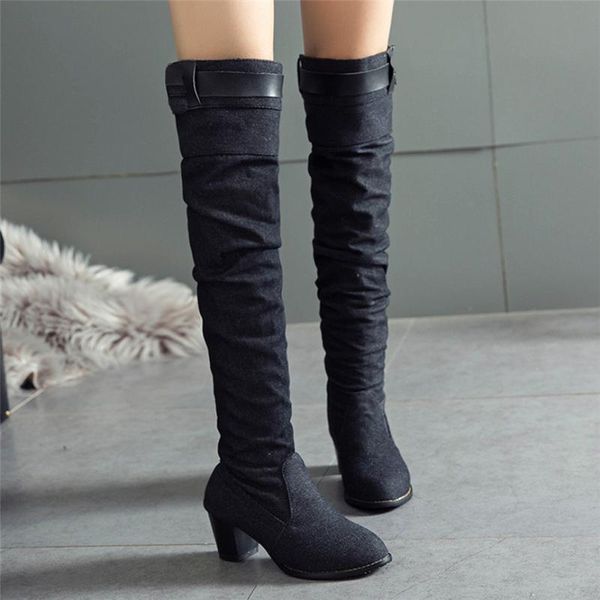 boots long british style women boot fashion 2021 winter warm womens denim thick heel shoes knight 40, Black
boots long british style women boot fashion 2021 winter warm womens denim thick heel shoes knight 40, Black