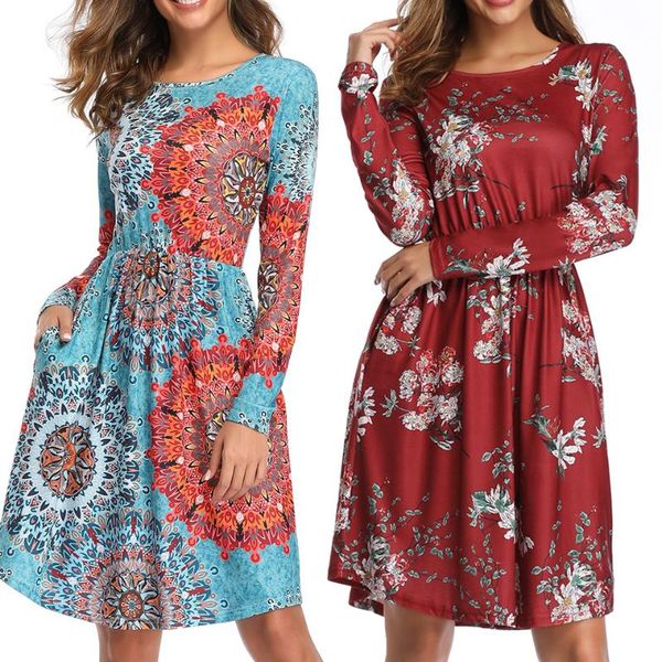 casual dresses floral print midi dress slip sukienka elastic waist frill robe femme ete 2021 round neck drape a line pockets women, Black;gray
casual dresses floral print midi dress slip sukienka elastic waist frill robe femme ete 2021 round neck drape a line pockets women, Black;gray