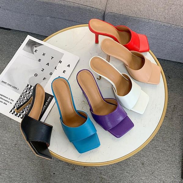 slippers women 2021 summer high-heeled slides square toe sandal thin heels indoor house outdoor shoes comfort leather, Black
slippers women 2021 summer high-heeled slides square toe sandal thin heels indoor house outdoor shoes comfort leather, Black
