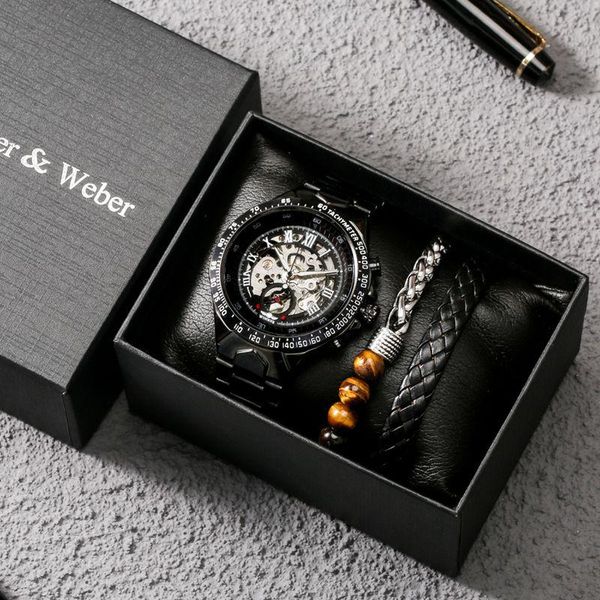 wristwatches keller & weber 2021 trend men's watch black shell face beaded bracelet woven exquisite box gift, Slivery;brown
wristwatches keller & weber 2021 trend men's watch black shell face beaded bracelet woven exquisite box gift, Slivery;brown