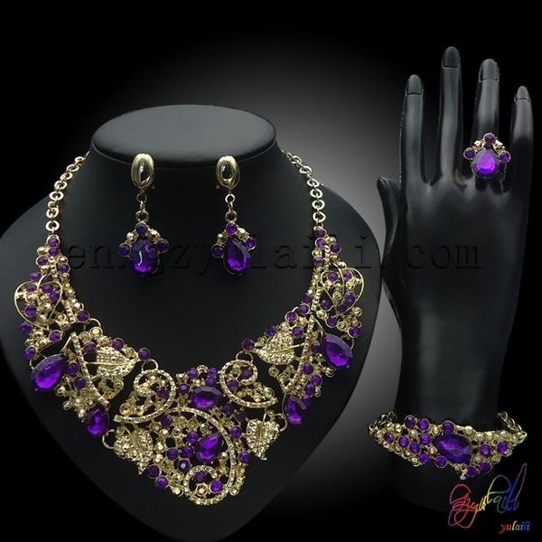 earrings & necklace yulaili jewellery manufacturer african cubic zircon ladies costume with crystal four jewelry sets, Silver
earrings & necklace yulaili jewellery manufacturer african cubic zircon ladies costume with crystal four jewelry sets, Silver