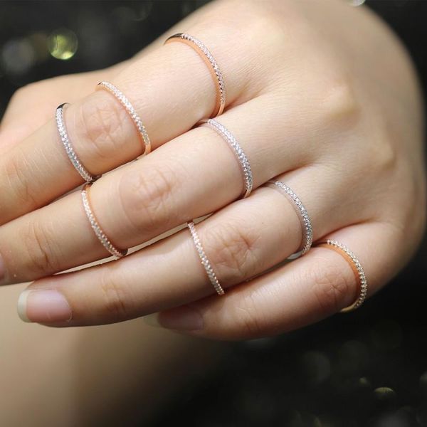 cluster rings simple pave diamond ring original 925 sterling silver jewelry engagement wedding band for women bridal party accessory, Golden;silver
cluster rings simple pave diamond ring original 925 sterling silver jewelry engagement wedding band for women bridal party accessory, Golden;silver