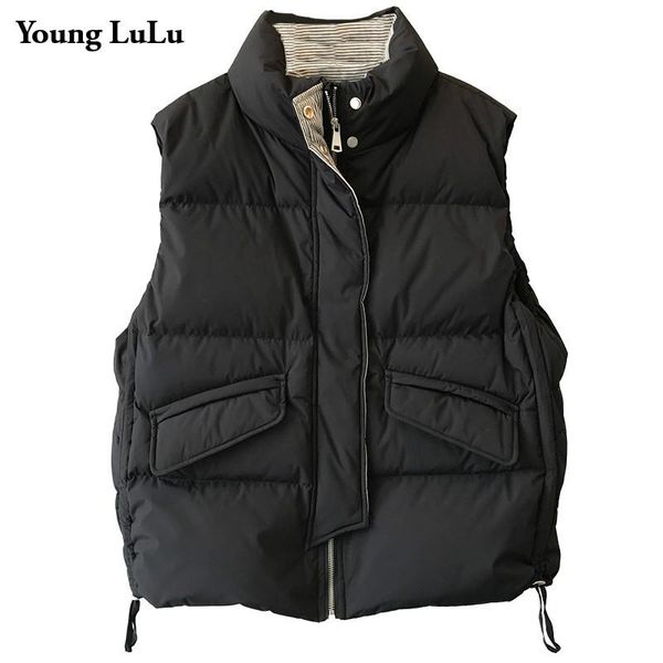 women's vests 2021 casual zipper stand collar short vest women winter cotton padded jacket sleeveless female waistcoat pocket, Black;white
women's vests 2021 casual zipper stand collar short vest women winter cotton padded jacket sleeveless female waistcoat pocket, Black;white