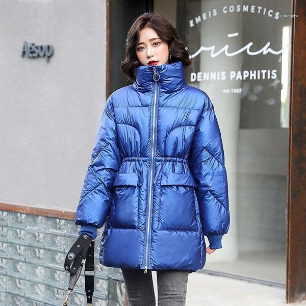 women solid slim pocket winter jacket fashion ladies medium long glossy parka stand collar windproof warmchic coat 1, Black
women solid slim pocket winter jacket fashion ladies medium long glossy parka stand collar windproof warmchic coat 1, Black