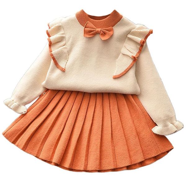 2021 girls winter clothes set long sleeve sweater shirt skirt 2 pcs clothing suit bow baby outfits for kids girls clothes, White
2021 girls winter clothes set long sleeve sweater shirt skirt 2 pcs clothing suit bow baby outfits for kids girls clothes, White