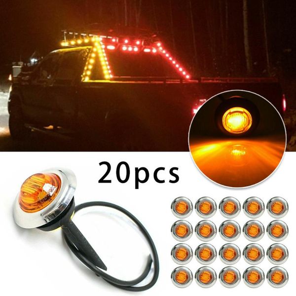 emergency lights 20pcs side marker light 3/4\" dustproof low power round amber waterproof
emergency lights 20pcs side marker light 3/4\" dustproof low power round amber waterproof