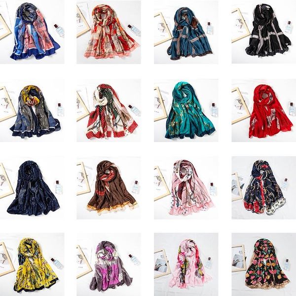 scarves 61 colors beach women scarf super sunscreen seaside holiday shawl female silk pashmina wrap stole poncho ring headband, Blue;gray
scarves 61 colors beach women scarf super sunscreen seaside holiday shawl female silk pashmina wrap stole poncho ring headband, Blue;gray