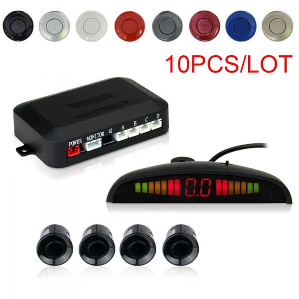car rear view cameras& parking sensors 10pcscarauto vehicle reverse backup radar system with 4 distance detection + led display+sound warnin
car rear view cameras& parking sensors 10pcscarauto vehicle reverse backup radar system with 4 distance detection + led display+sound warnin