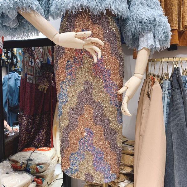skirts gate 2021 spring women s clothing fashionable sparkling sequins elastic waist, Black
skirts gate 2021 spring women s clothing fashionable sparkling sequins elastic waist, Black