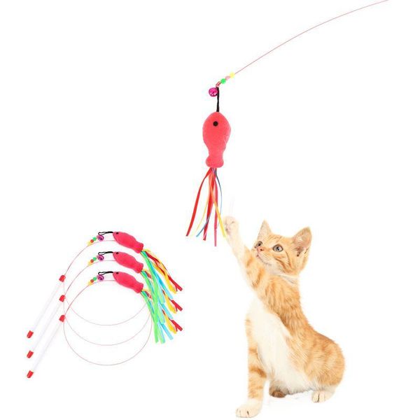cat toys fish toy for indoor cats with paddy steel wire interative kitten pet funny stick wand
cat toys fish toy for indoor cats with paddy steel wire interative kitten pet funny stick wand